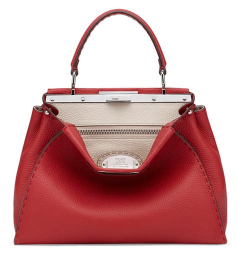 fendi peekaboo selleria leather|fendi peekaboo price euro.